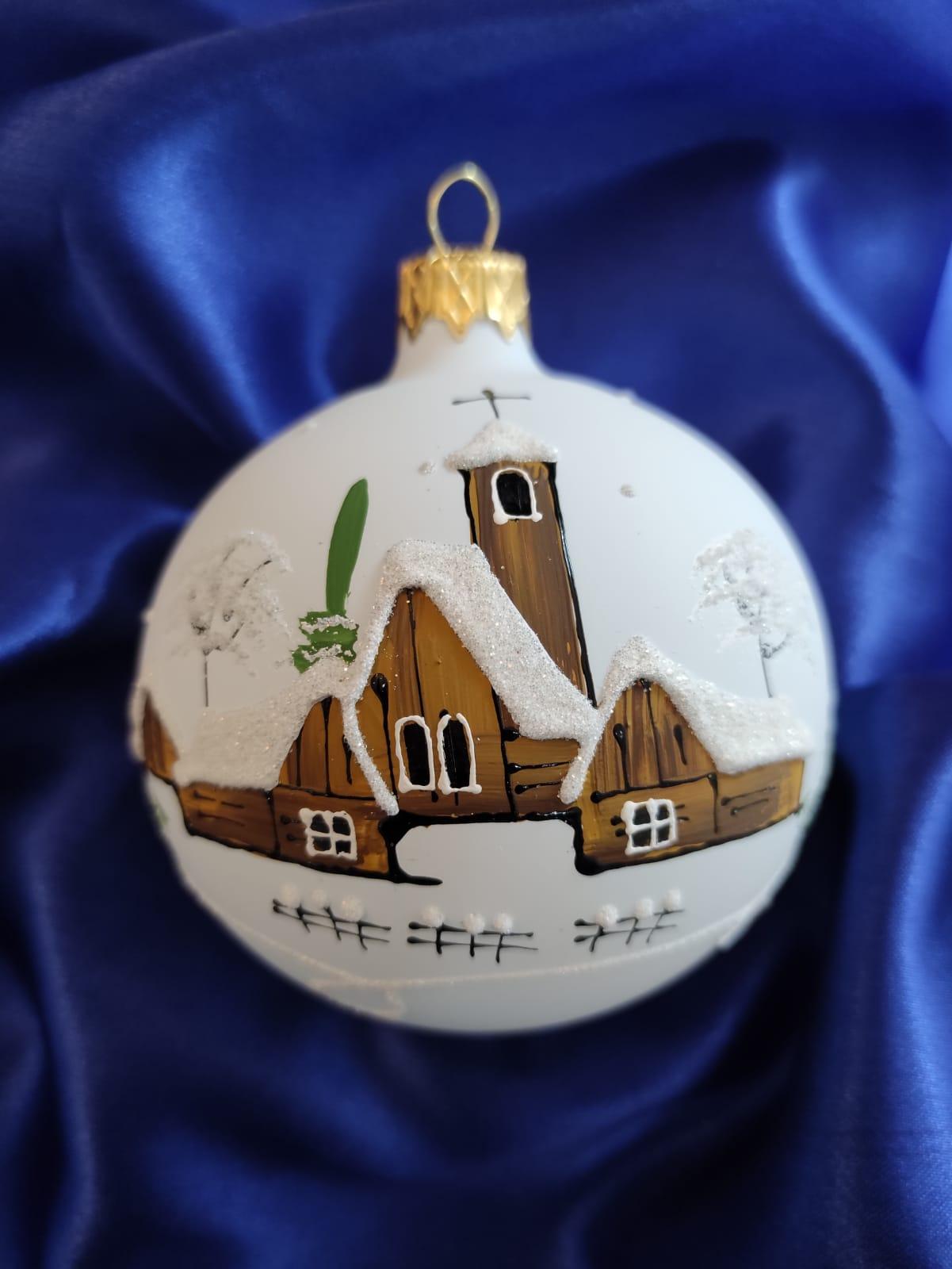 Sada vianočných gulí ČERVENÁ VÍSKA 6 ks 